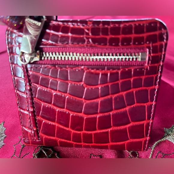 NWT Brahmin SET Lane and Jane Wallet in Red Glissandro - Picture 10 of 14